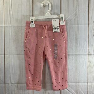 Oshkosh B’Gosh Pink Sweatpants Baby Girl 12M